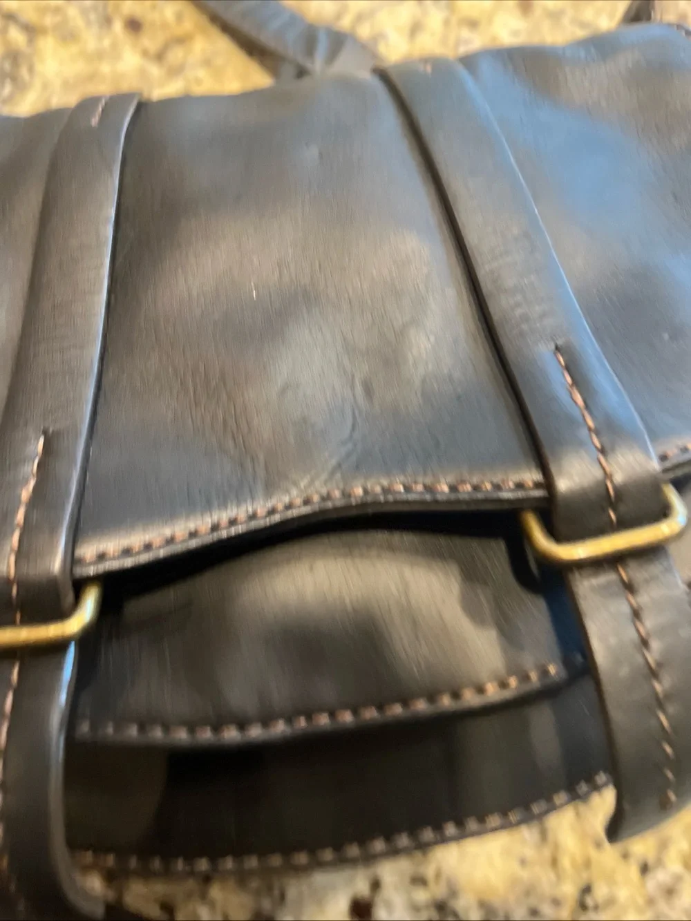 Black Leather Saddle Bag Crossbody Purse Women Shoulder Messenger Satchel Boho
